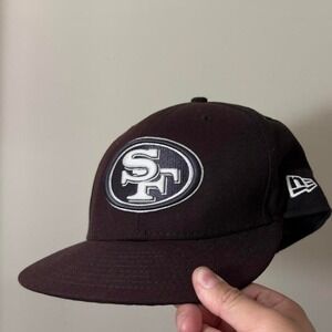 Sun bleached Black/Brown New Era San Francisco 49ers hat